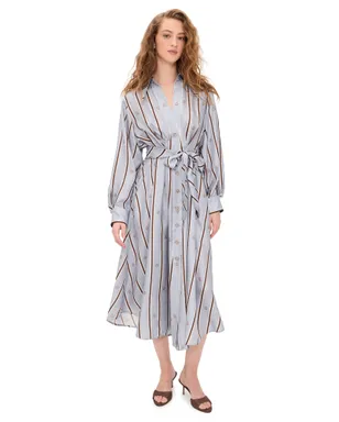 Zimmermann エンブレム タック シルク ミディドレス - サムネイル1