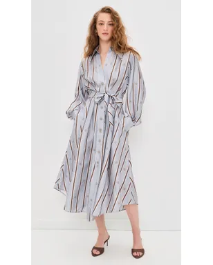 Zimmermann エンブレム タック シルク ミディドレス - サムネイル2