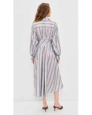 Zimmermann エンブレム タック シルク ミディドレス - サムネイル3
