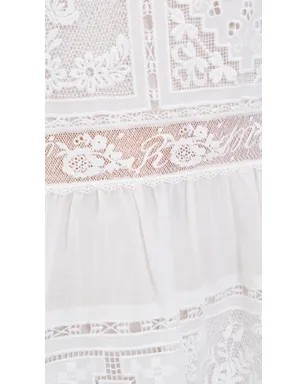Zimmermann エスター レーストリム スリップドレス アイボリー - サムネイル6