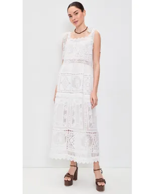 Zimmermann エスター レーストリム スリップドレス アイボリー - サムネイル2