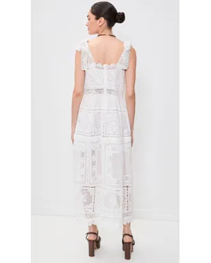 Zimmermann エスター レーストリム スリップドレス アイボリー - サムネイル3