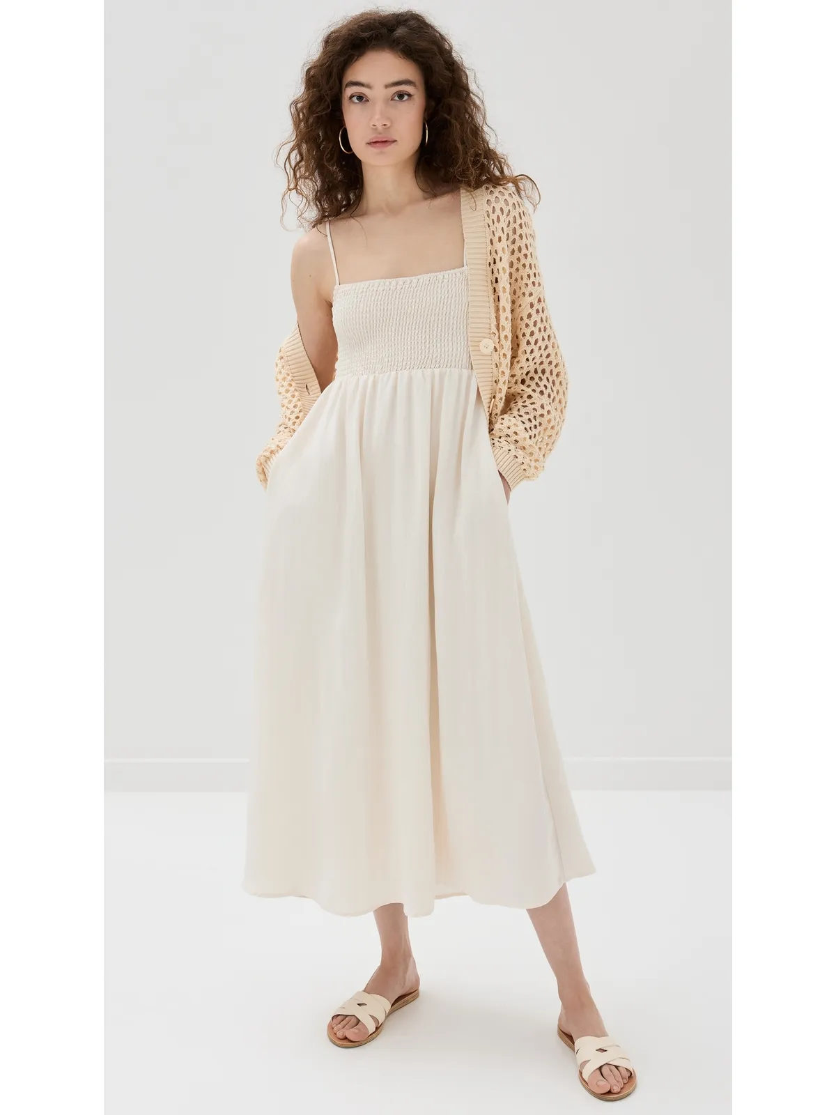 Z Supply Beachside Dress Sandstone - 画像2