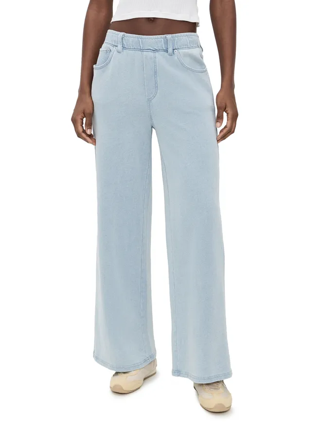 Z Supply Z Supply Entougage Knit Denim Pants Ocean Air Indigoの商品画像