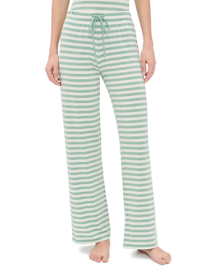 Z Supply Z Supply So Sweet Stripe Pants クリスタルグリーンの商品画像