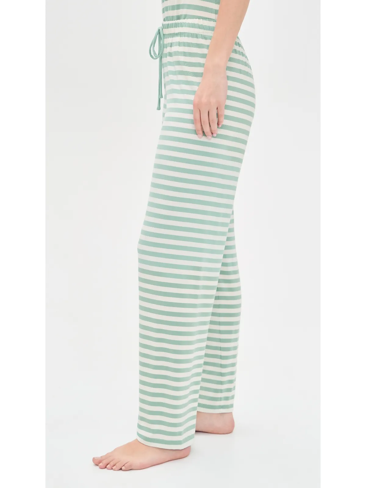 Z Supply So Sweet Stripe Pants クリスタルグリーン - 画像4