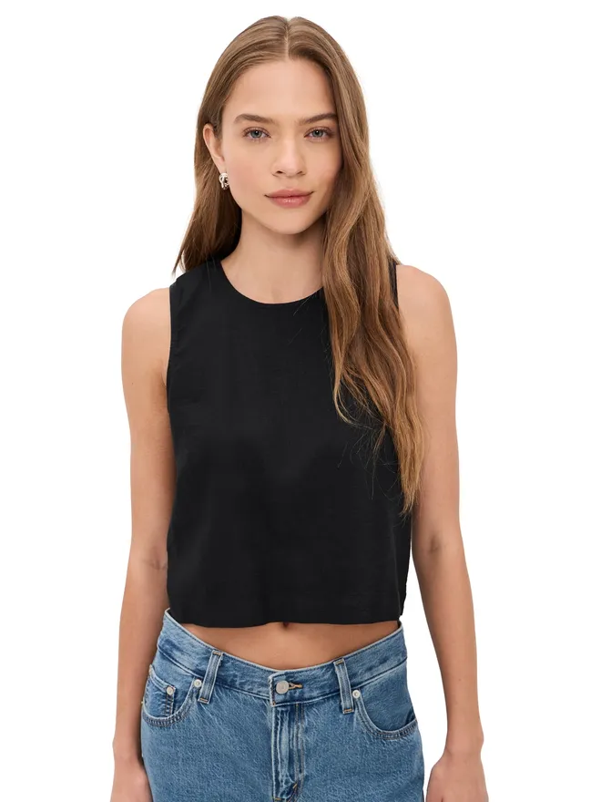 Z Supply Z Supply Sloane Linen Top ブラックの商品画像