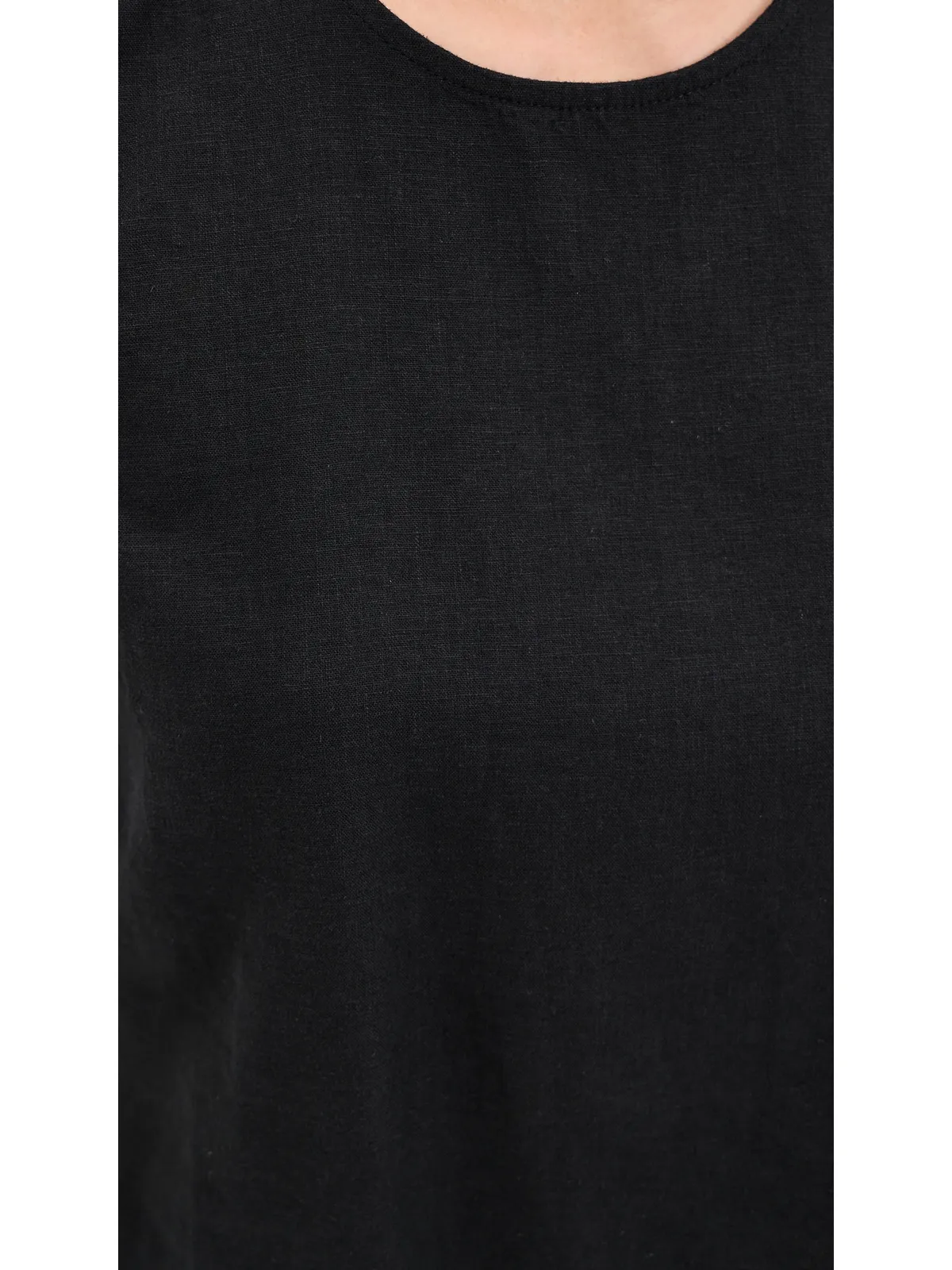 Z Supply Sloane Linen Top ブラック - 画像6