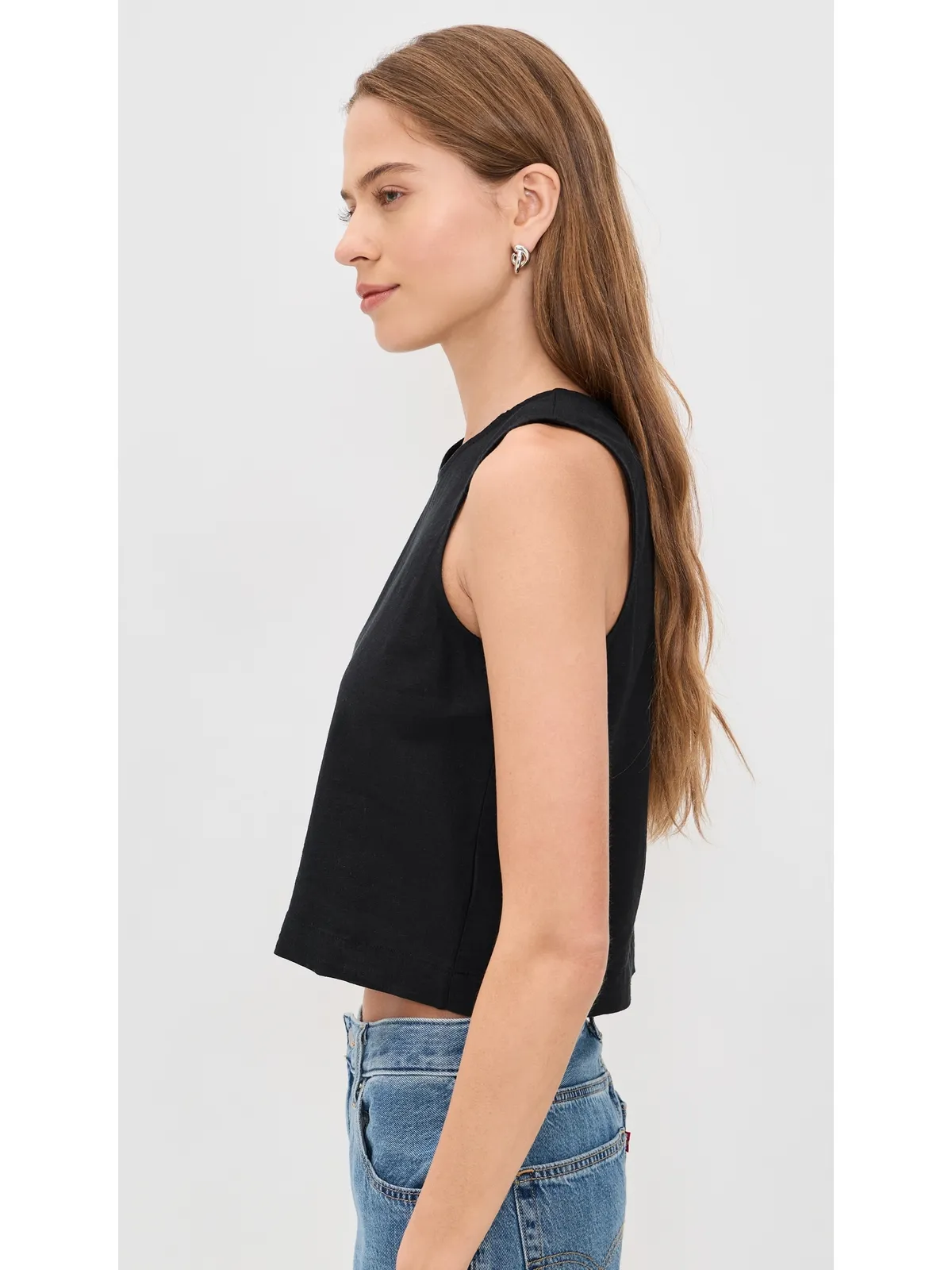 Z Supply Sloane Linen Top ブラック - 画像4