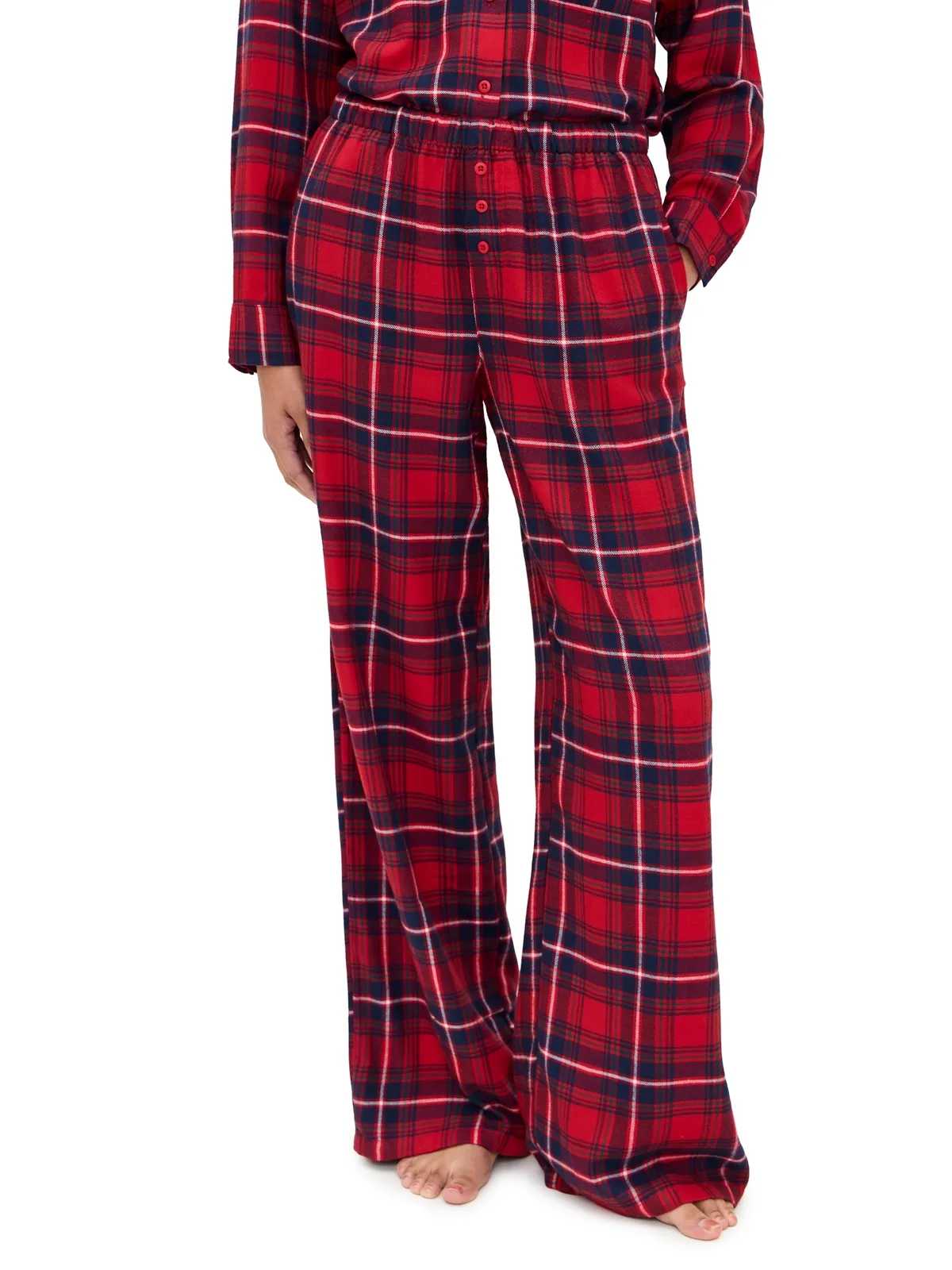Z Supply Hangout Plaid Pants - 画像1