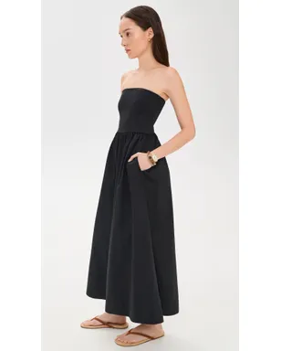 Z Supply Sunsought Strapless Midi Dress Black - サムネイル4