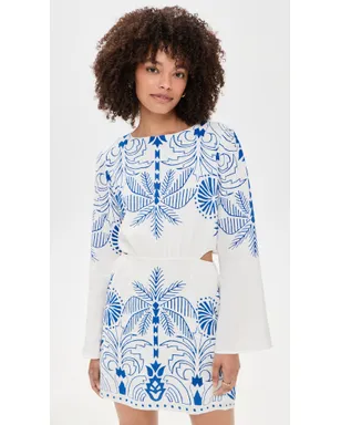 Z Supply Tahina Palm Dress Nautical - サムネイル2