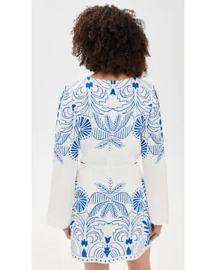 Z Supply Tahina Palm Dress Nautical - サムネイル3