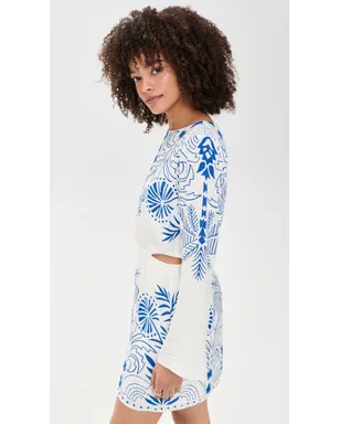 Z Supply Tahina Palm Dress Nautical - サムネイル4