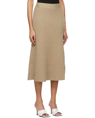 Bottega Veneta ウール リブ スカート - サムネイル2