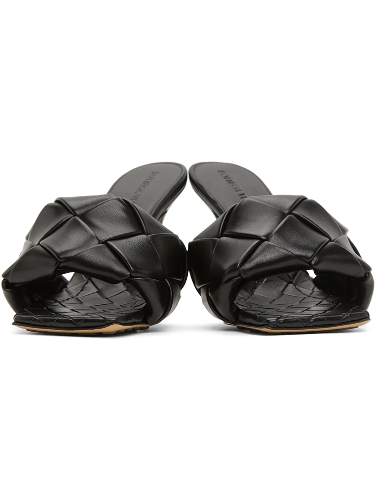 Bottega Veneta イントレチャート Lido ヒール サンダル - 画像2