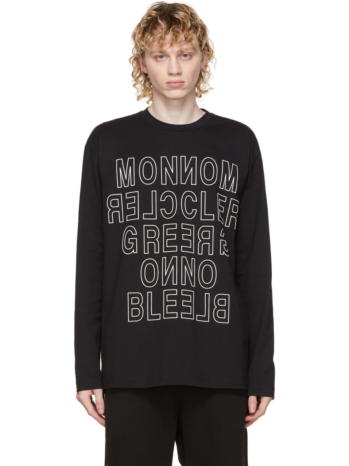 Moncler Grenoble ロゴ ロング スリーブ T シャツ - 画像1