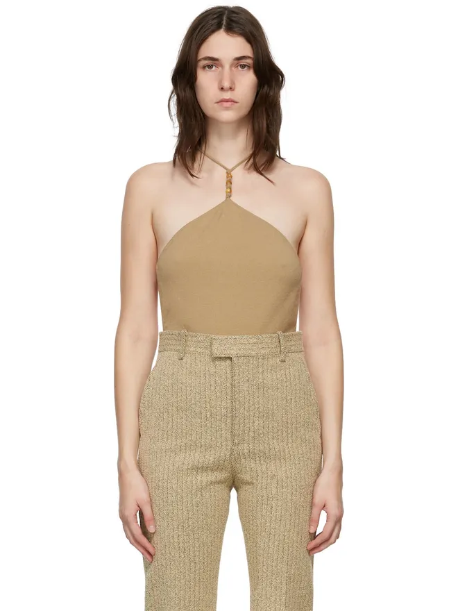 Bottega Veneta Bottega Veneta カシミア ホルター ボディスーツの商品画像