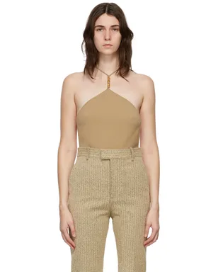 Bottega Veneta カシミア ホルター ボディスーツ - サムネイル1