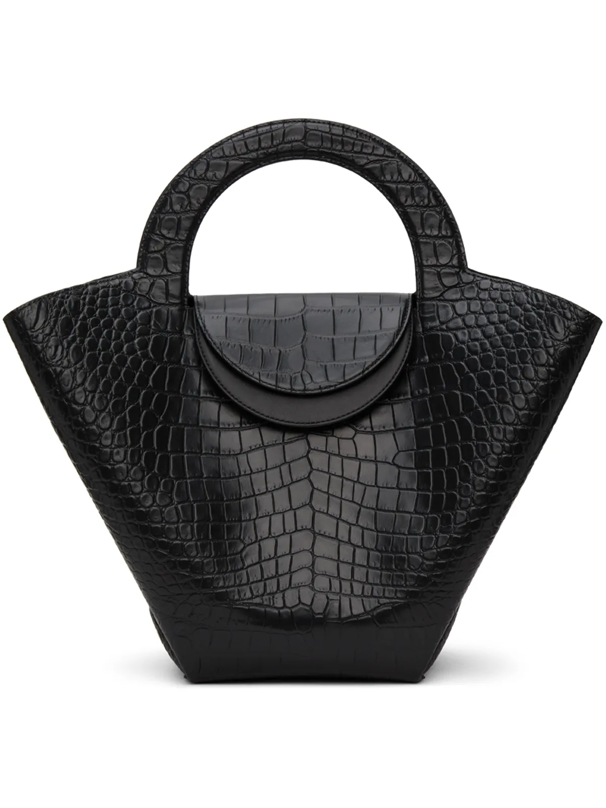 Bottega Veneta クロコ トップ ハンドル トート - 画像1
