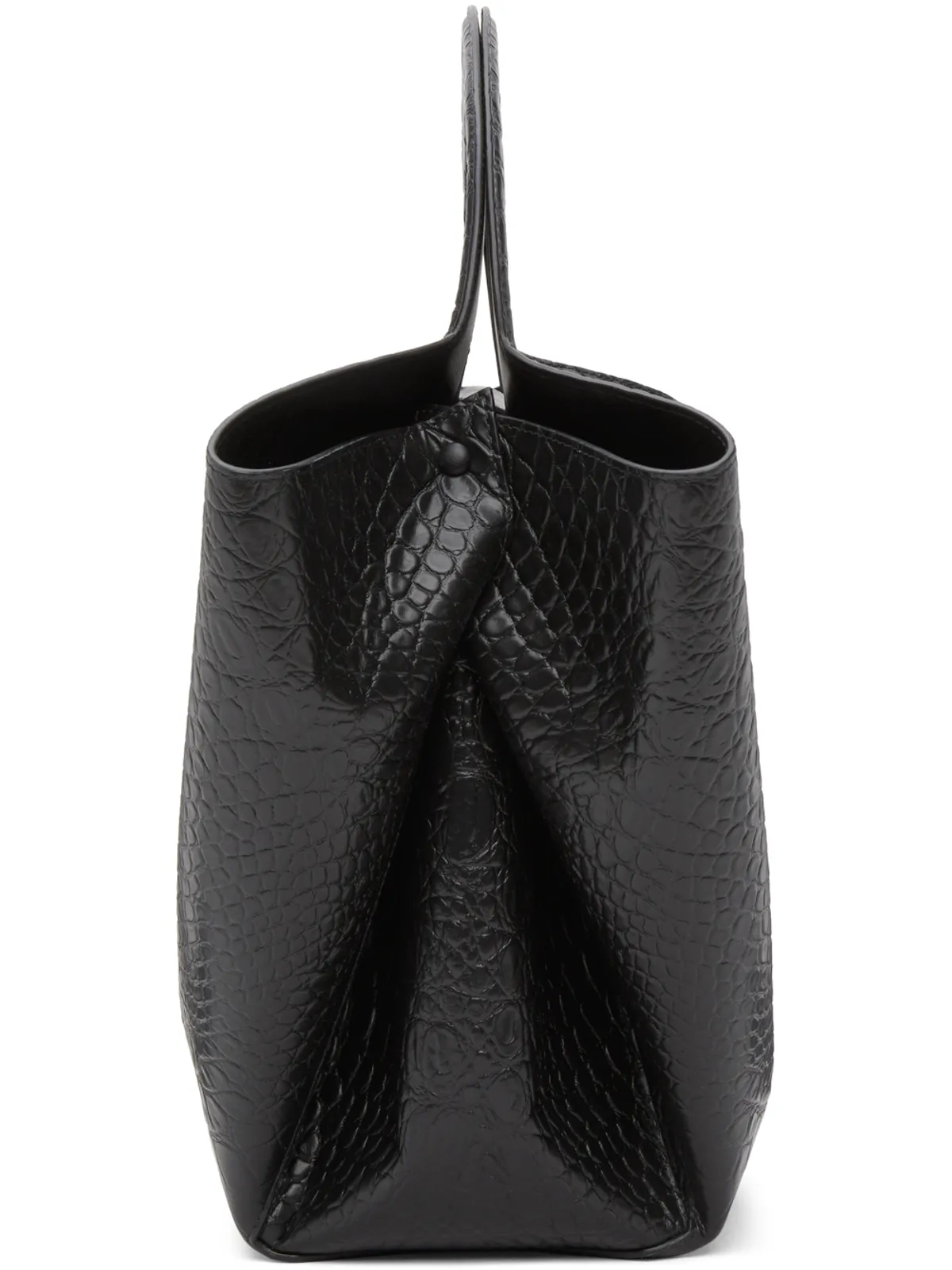 Bottega Veneta クロコ トップ ハンドル トート - 画像2