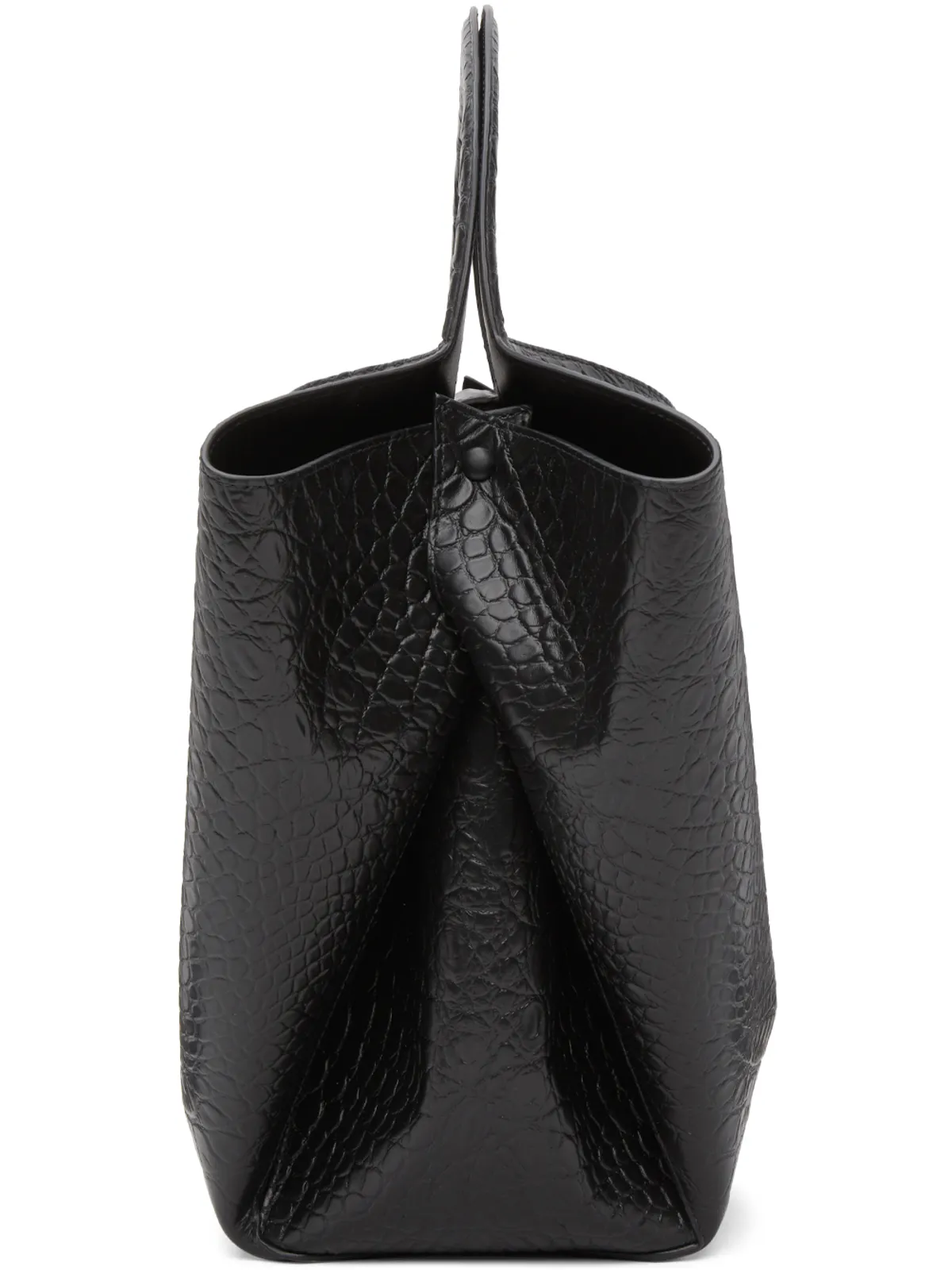 Bottega Veneta クロコ トップ ハンドル トート - 画像4