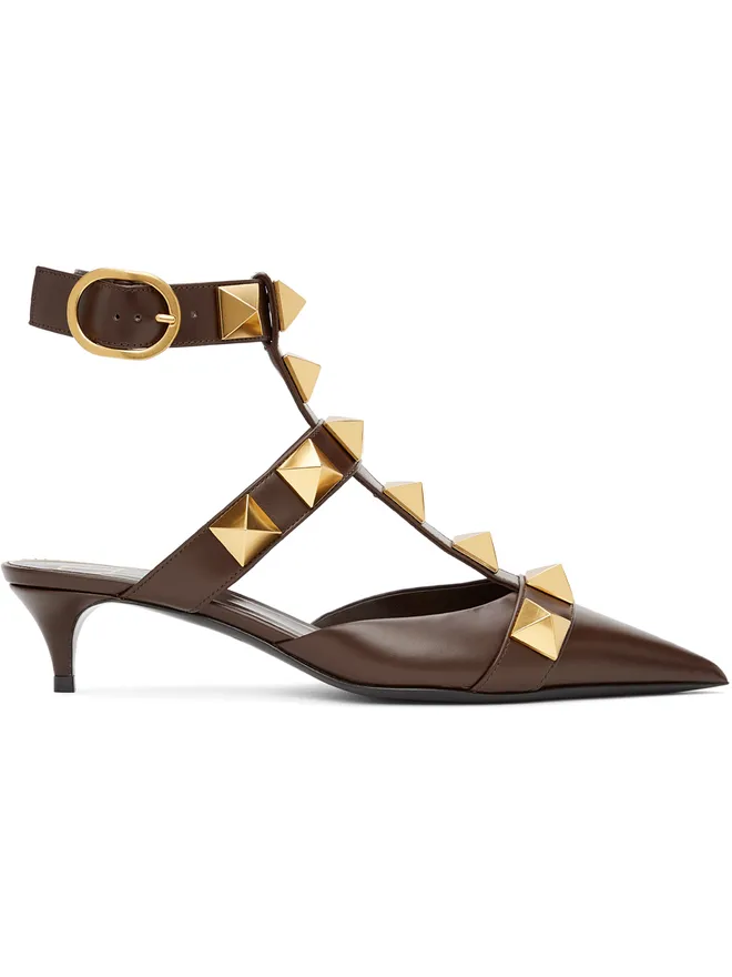 Valentino Garavani Valentino Garavani ブラウン Roman Stud ミディアム ヒールの商品画像
