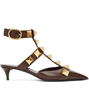 Valentino Garavani ブラウン Roman Stud ミディアム ヒール - サムネイル1