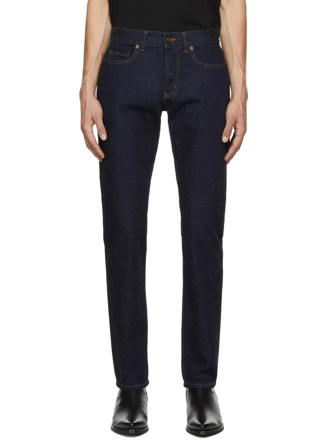 Saint Laurent Saint Laurent Speckled Etienne ジーンズの商品画像