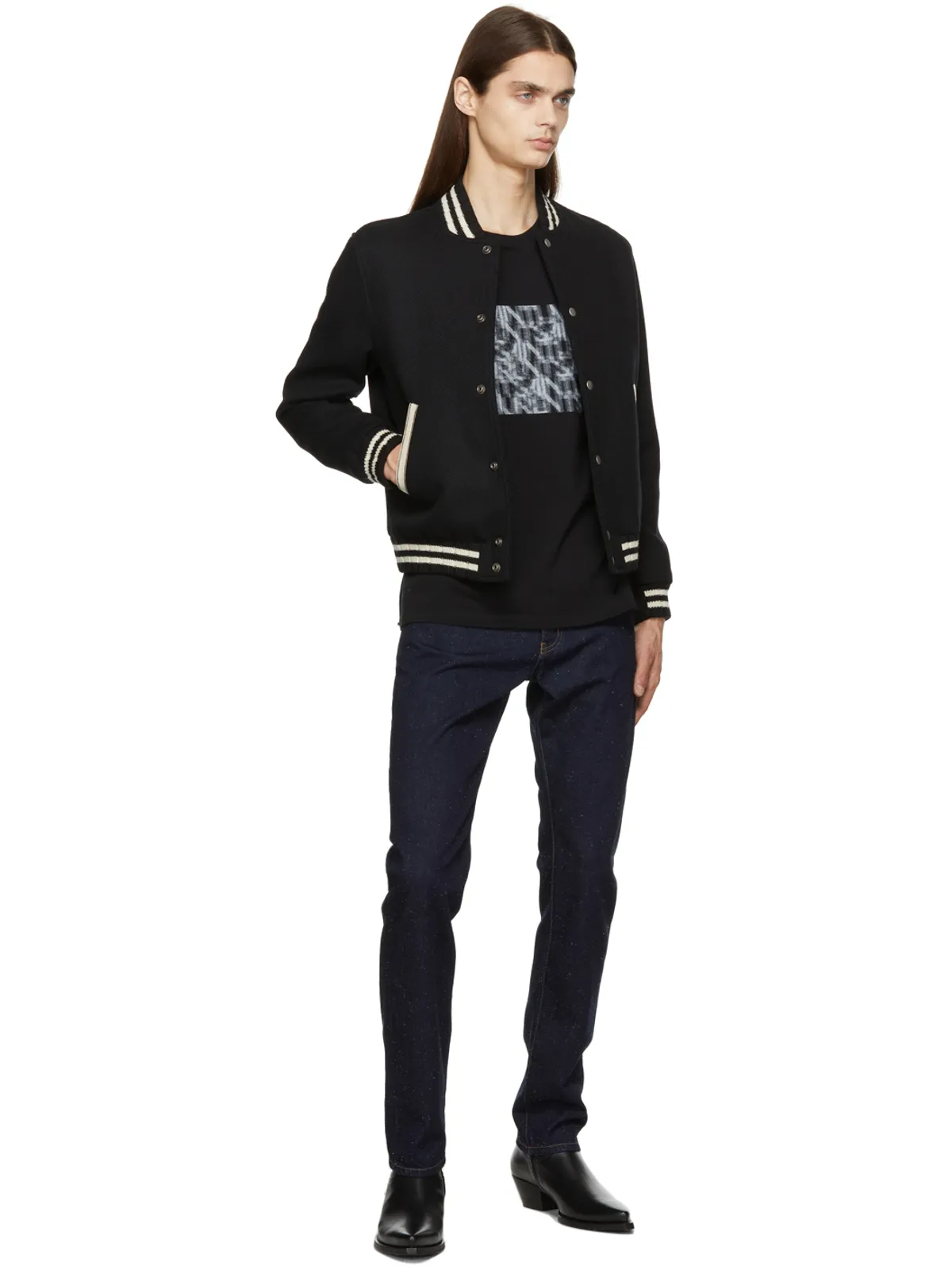 Saint Laurent Speckled Etienne ジーンズ - 画像4