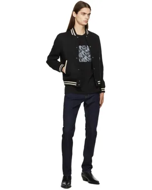 Saint Laurent Speckled Etienne ジーンズ - サムネイル4