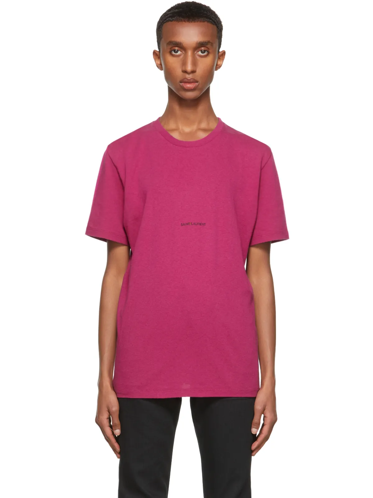 Saint Laurent Rive Gauche ロゴ T シャツ - 画像1
