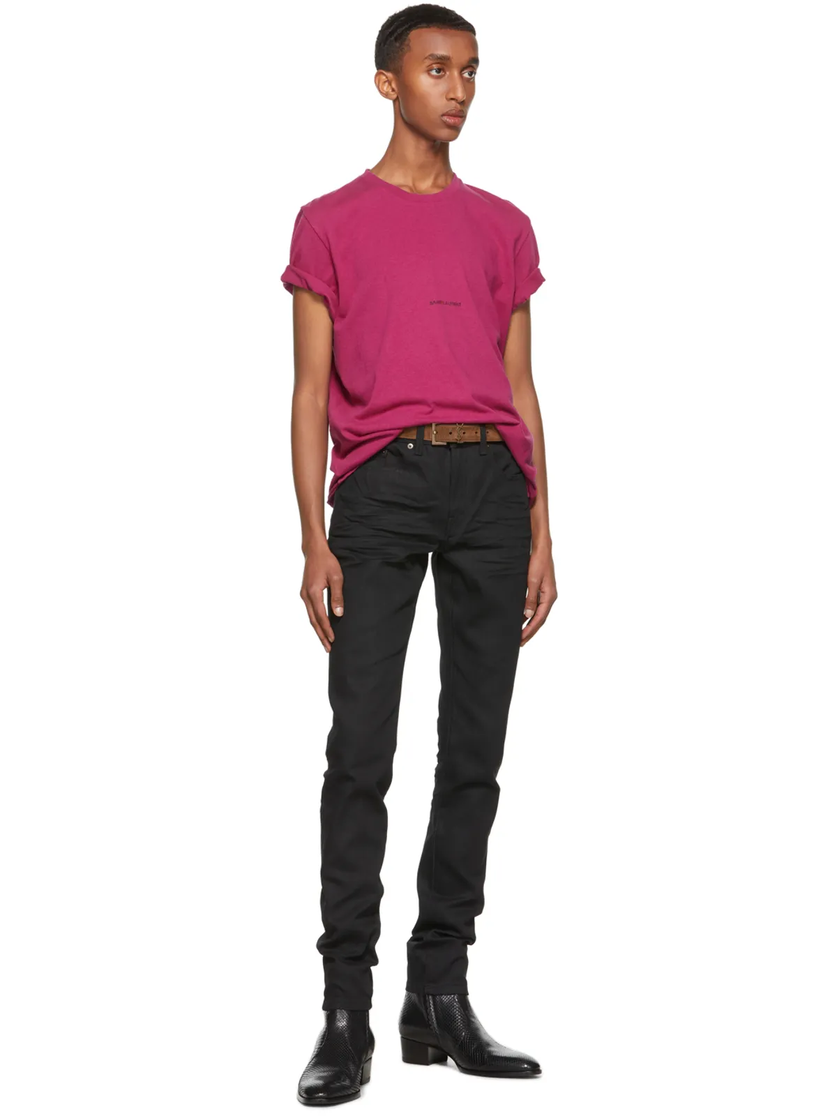 Saint Laurent Rive Gauche ロゴ T シャツ - 画像4