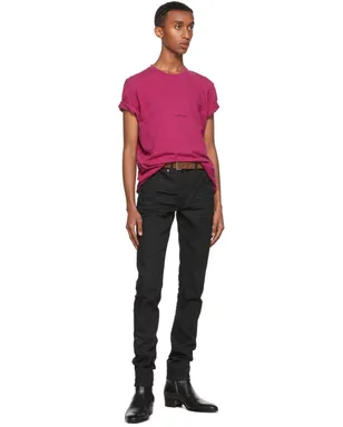 Saint Laurent Rive Gauche ロゴ T シャツ - サムネイル4