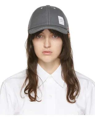 Thom Browne 6パネル ベースボールキャップ - サムネイル1