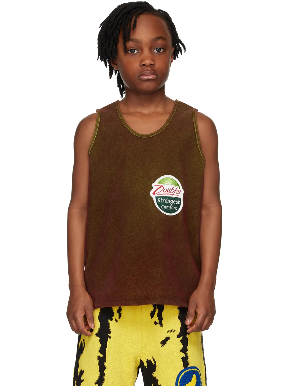 doublet キッズ｜ Flocked Kiwi タンクトップ - 画像2