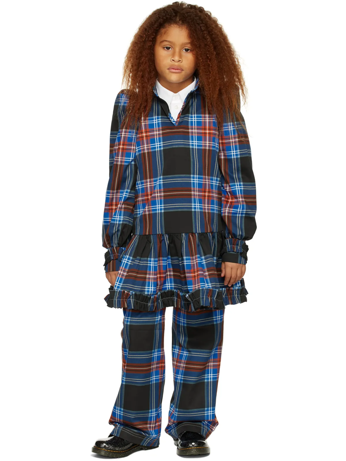 Charles Jeffrey LOVERBOY キッズ｜SSENSE限定 タータン ワンピース - 画像1