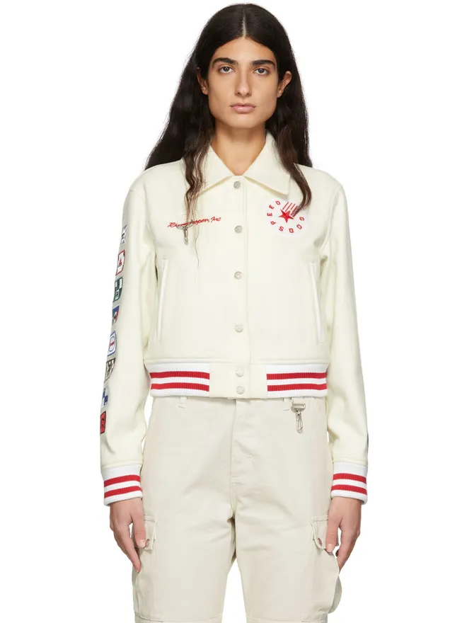 Reese Cooper Reese Cooper ウール Varsity ボンバージャケットの商品画像
