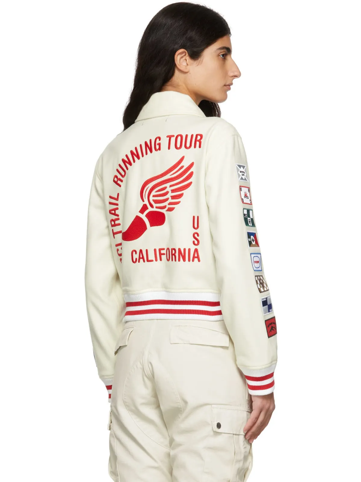Reese Cooper ウール Varsity ボンバージャケット - 画像3
