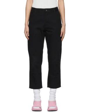 WARDROBE.NYC Carhartt エディション ブラック WIP トラウザーズ - サムネイル1
