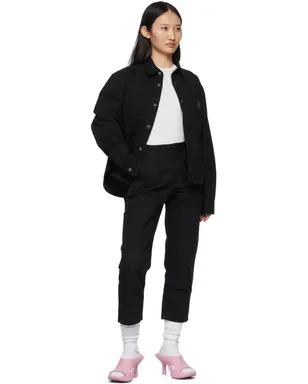 WARDROBE.NYC Carhartt エディション ブラック WIP トラウザーズ - サムネイル4