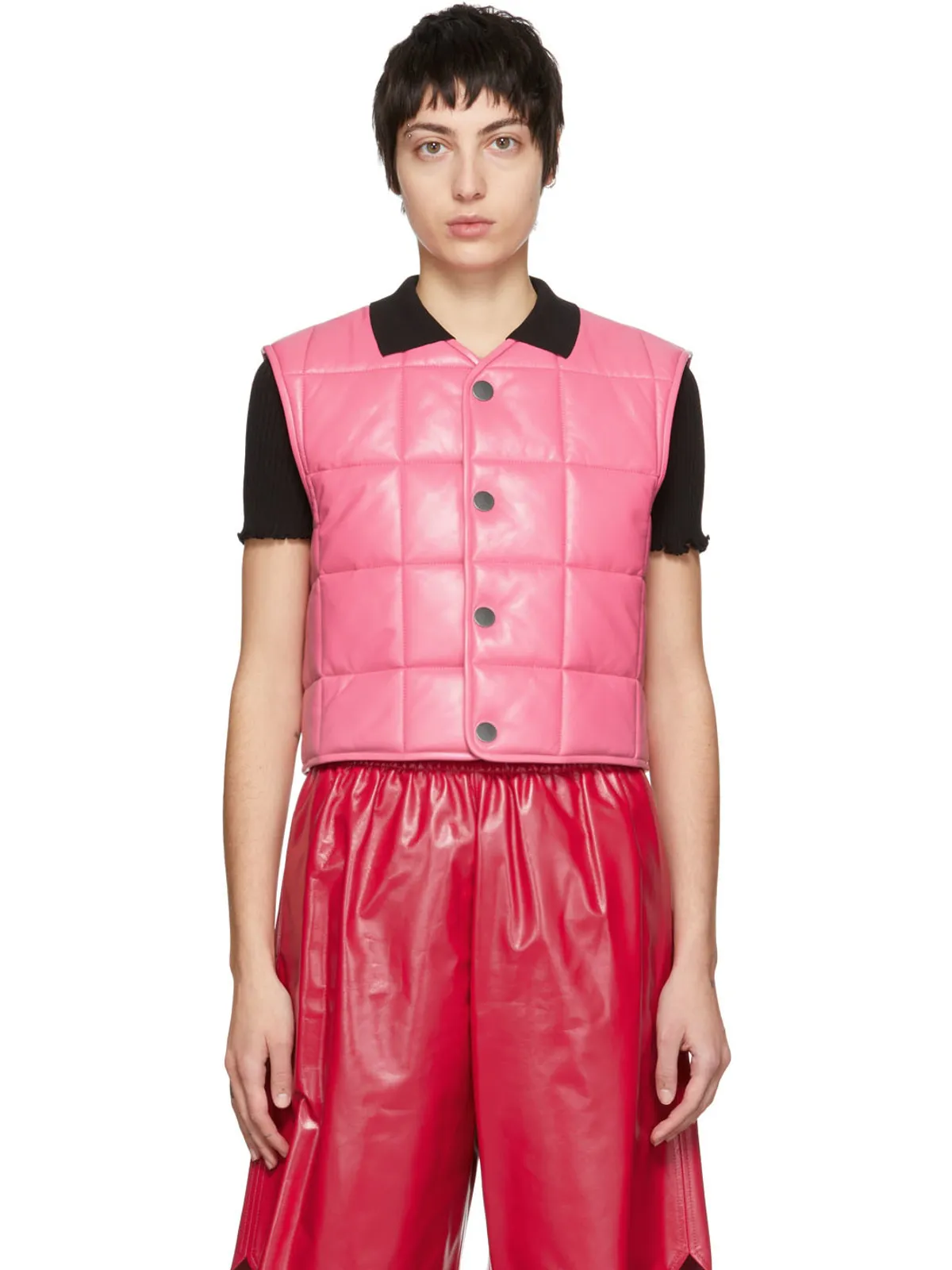 Bottega Veneta キルティングベスト - 画像1