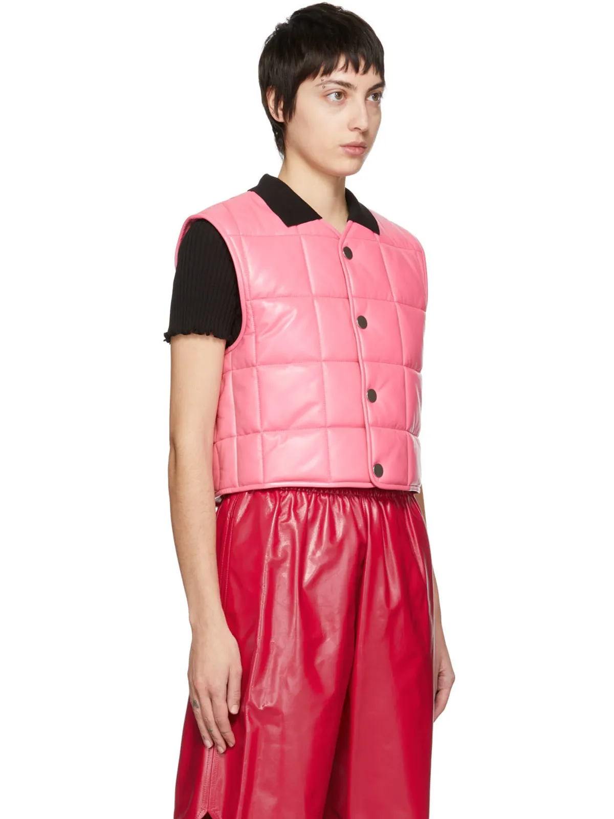 Bottega Veneta キルティングベスト - 画像2