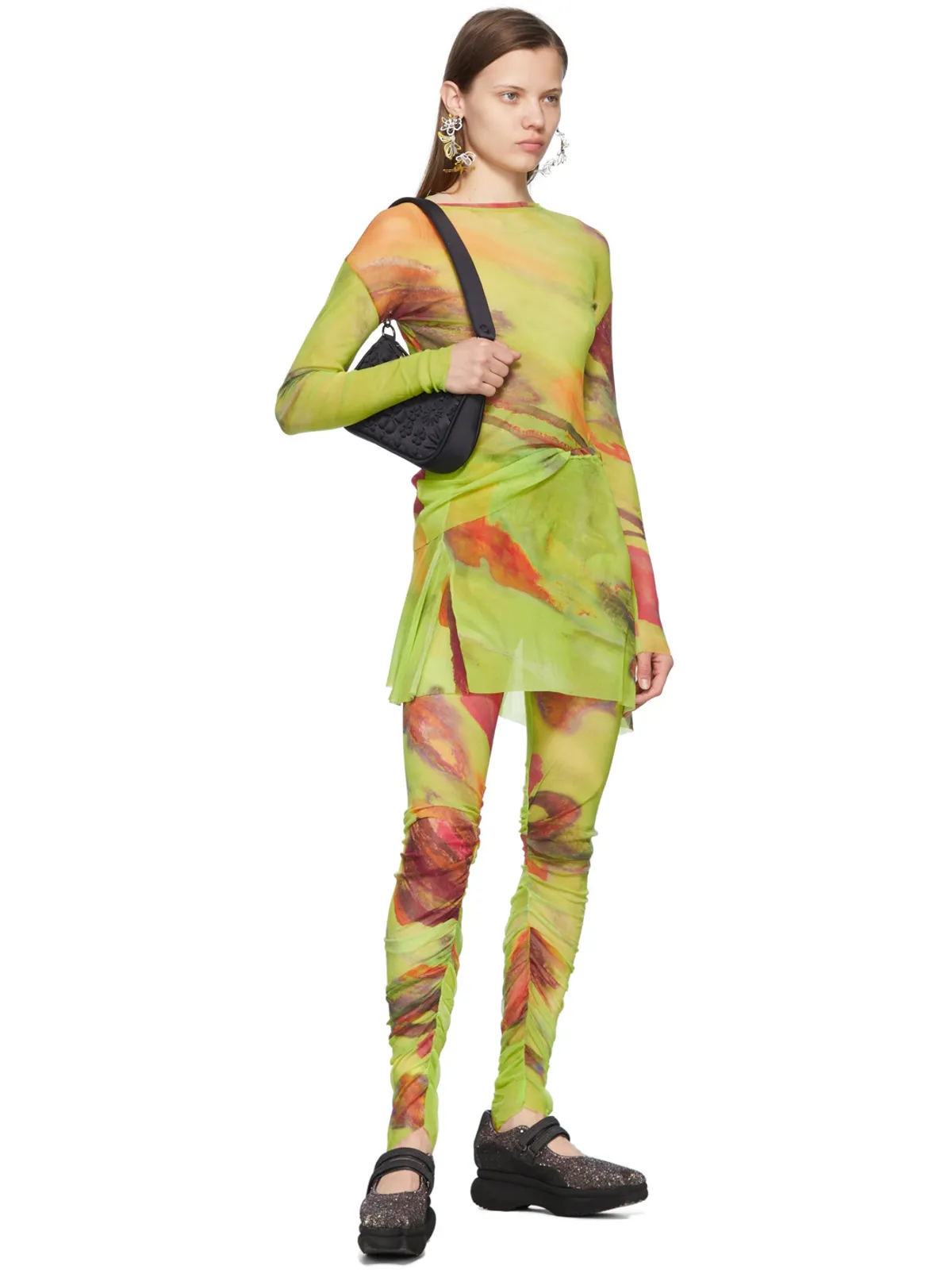 Paula Canovas Del Vas メッシュ レギンス - 画像4