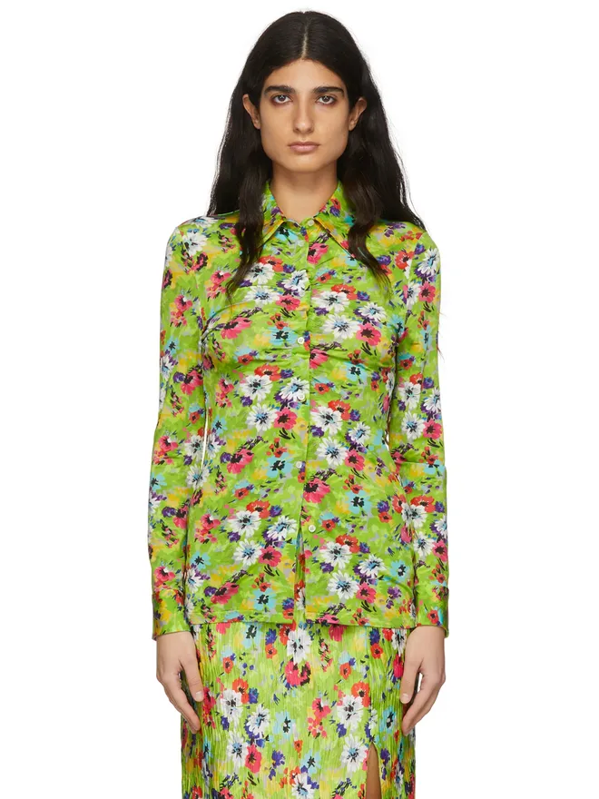 MSGM MSGM ビスコース シャツの商品画像