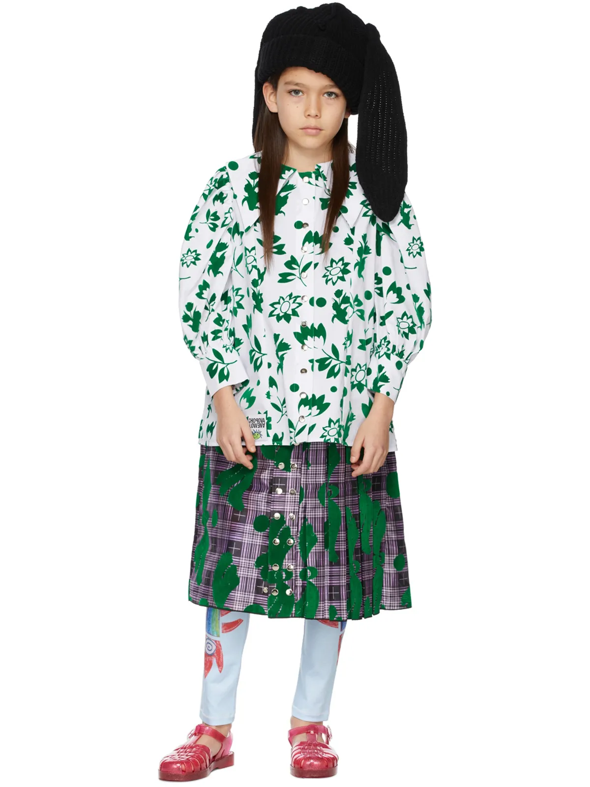 Chopova Lowena キッズ｜SSENSE限定 キルト ワンピース - 画像1