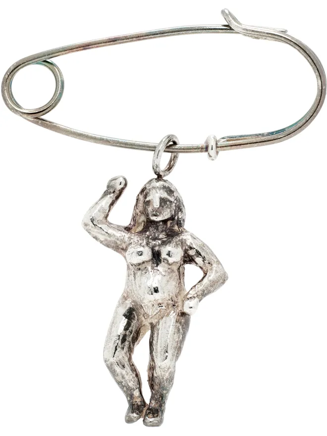 Georgia Kemball Georgia Kemball SSENSE限定 シルバー Person ブローチの商品画像