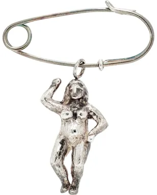 Georgia Kemball SSENSE限定 シルバー Person ブローチ - サムネイル1
