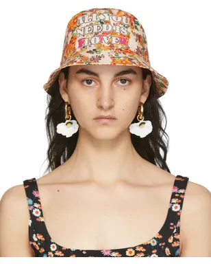 rabanne SSENSE 限定 Nacre Bob バケット ハット - サムネイル1