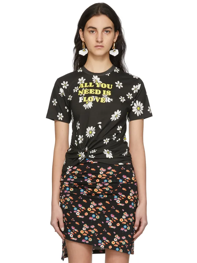 rabanne rabanne SSENSE 限定 Capsule Daisy プリント T シャツの商品画像